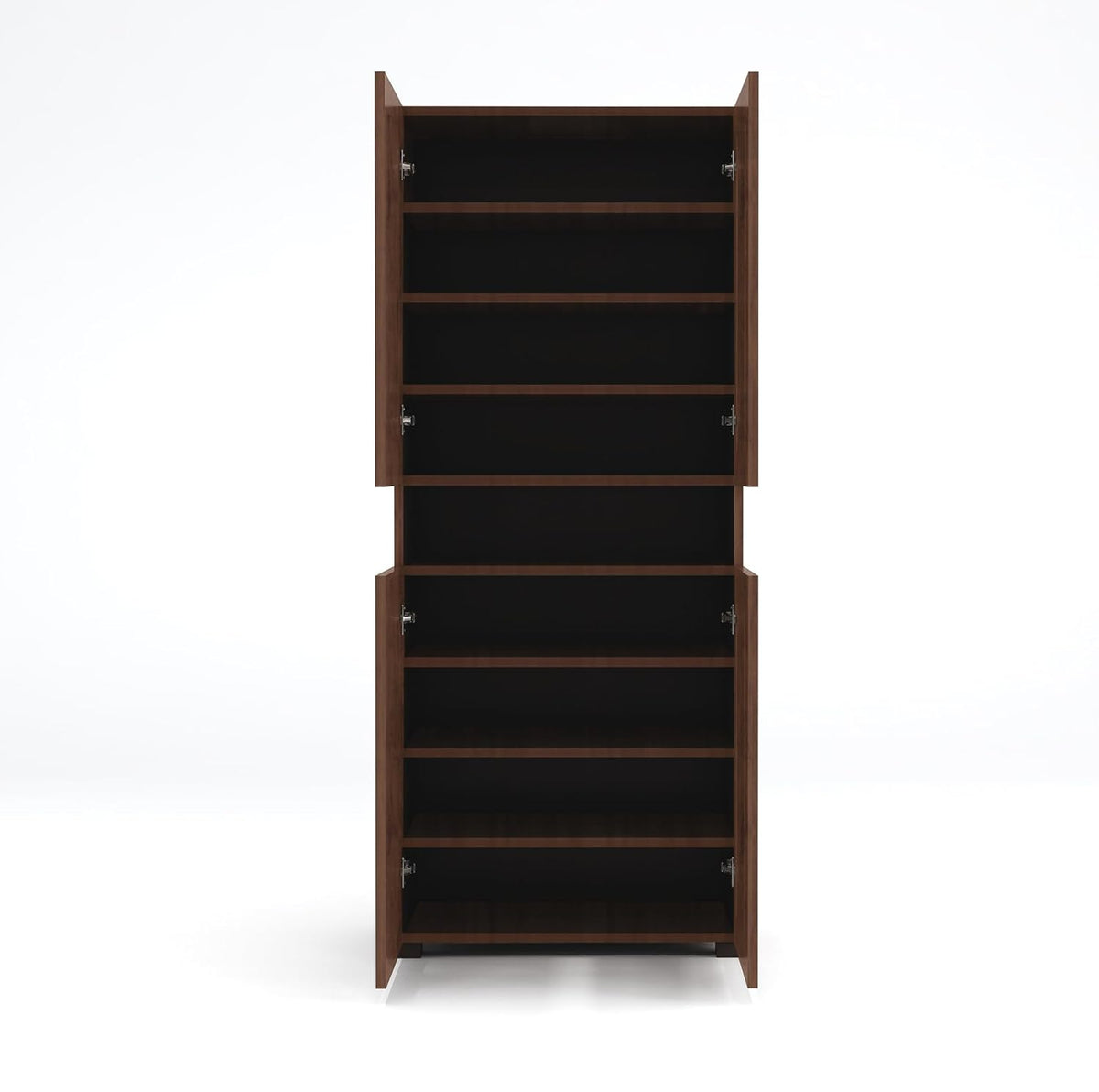 Furniva Skyline 6 Feet Shoe Rack, Columbia Walnut – view 3
