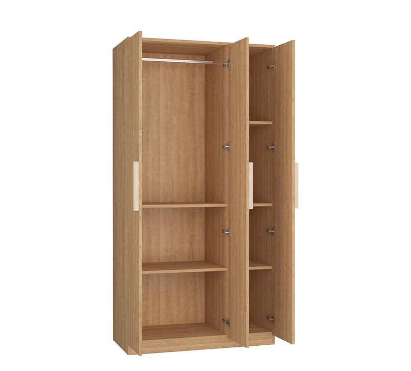 Furniva Wardura 3 Door Wooden Wardrobe, Lome Cherry – view 4
