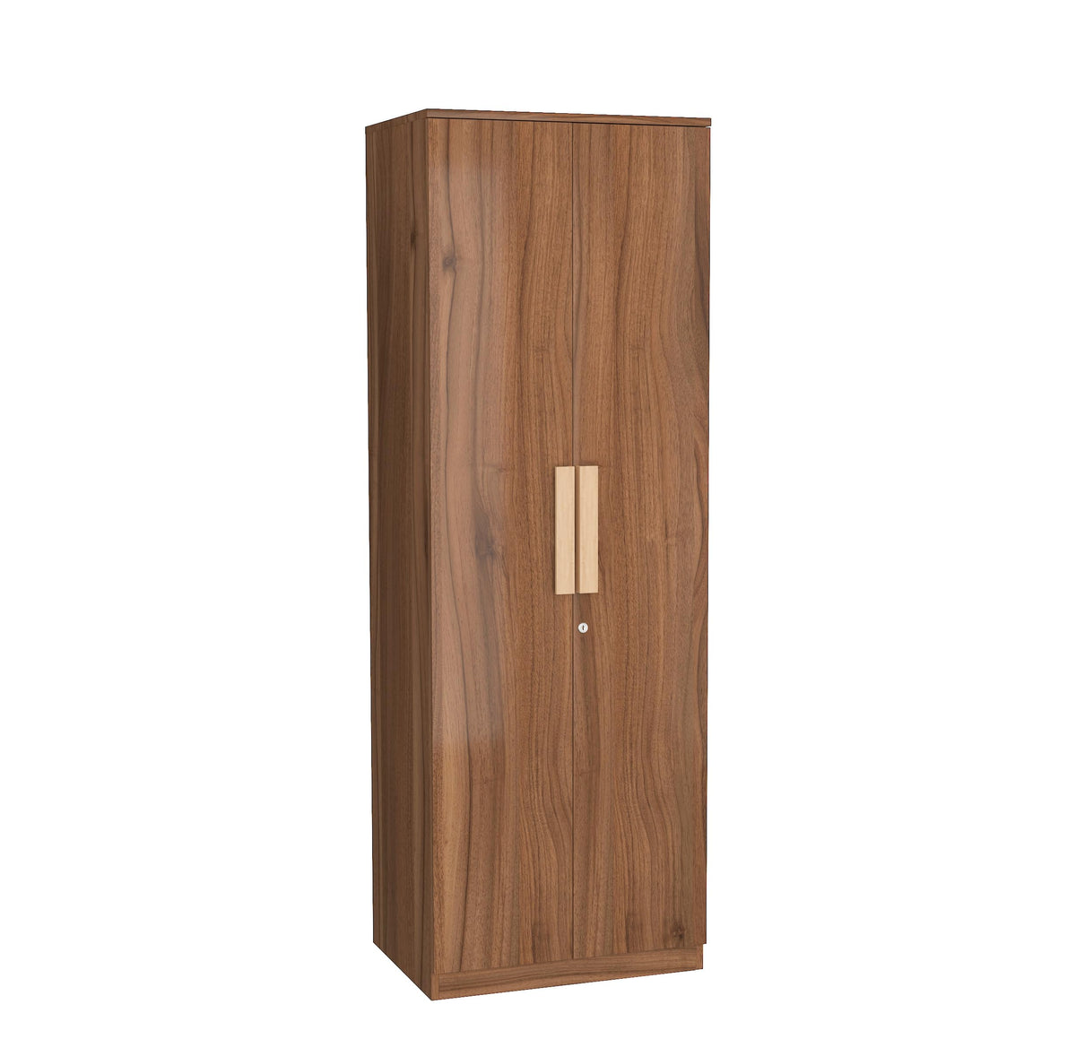 Furniva Nexa 2 Door Wooden Wardrobe, Lyon Walnut – view 5
