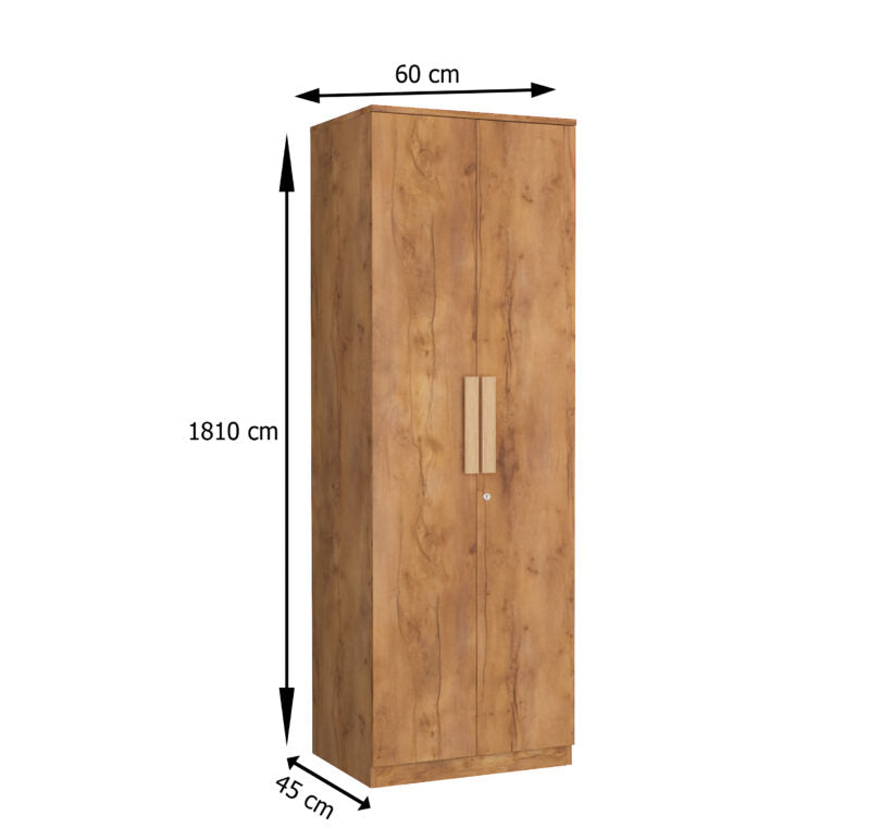 Furniva Nexa 2 Door Wardrobe - interior shelf detail
