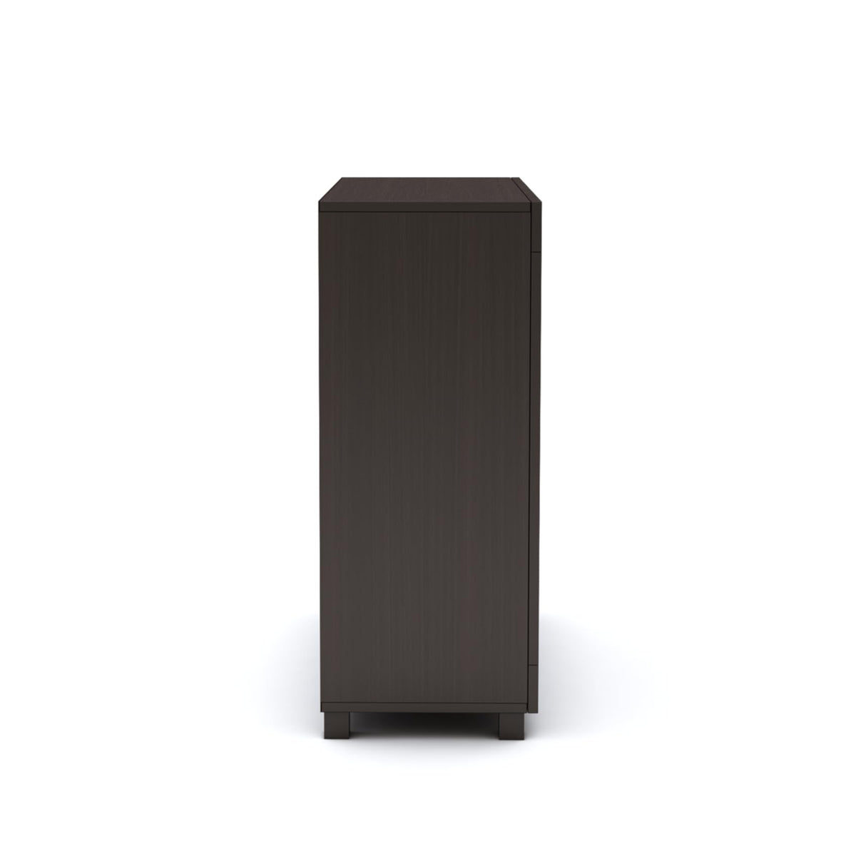 Furniva Minimal Two Door Shoe Rack Cabinet, Wenge – view 7