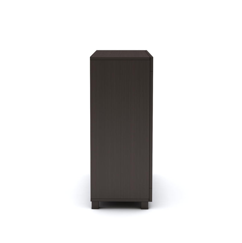 Furniva Minimal Two Door Shoe Rack Cabinet, Wenge – view 7