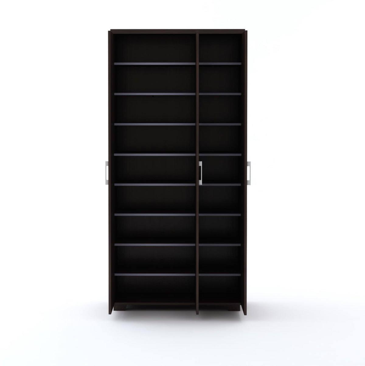 Furniva Skyline 3 Door Wardrobe Cum Shoe Rack, Wenge – view 7
