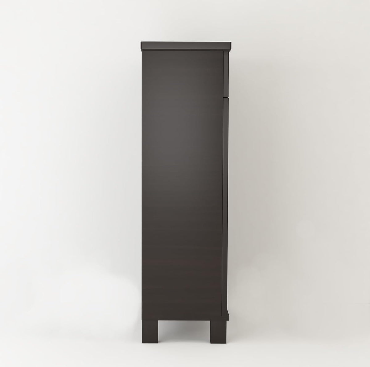 Furniva Zest Chic Two Door Shoe Rack with Drawer, Wenge – view 7