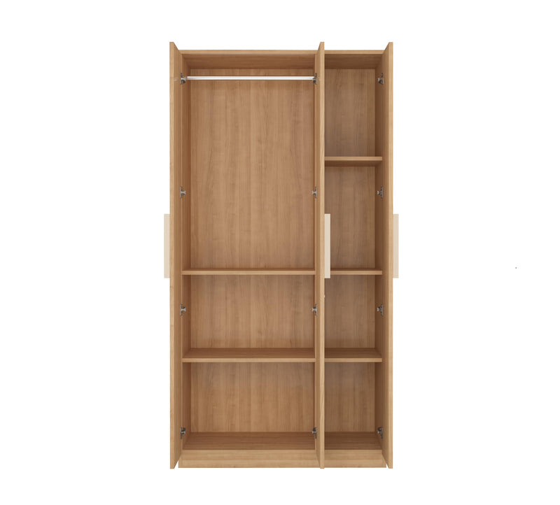 Furniva Wardura 3 Door Wooden Wardrobe, Lome Cherry – view 7