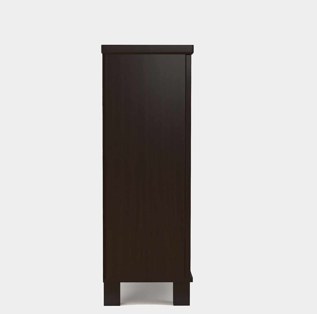 Furniva Zest Style Two Door Shoe Rack with Mirror, Wenge – view 8