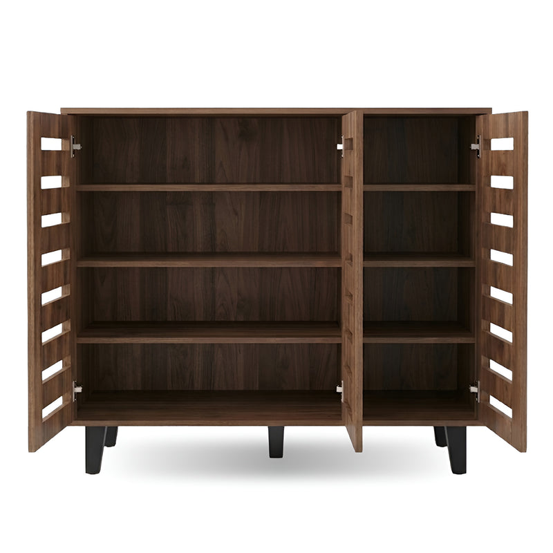 Furniva Metro 3 Door Shoe Rack, Linear – view 3