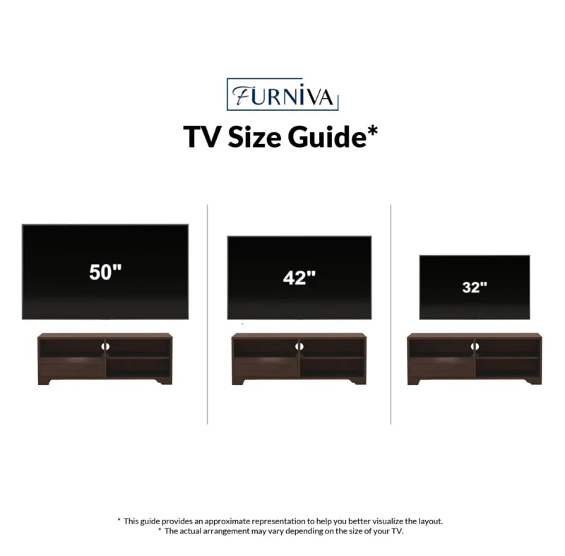 Furniva Caramel TV Cabinet - angle view
