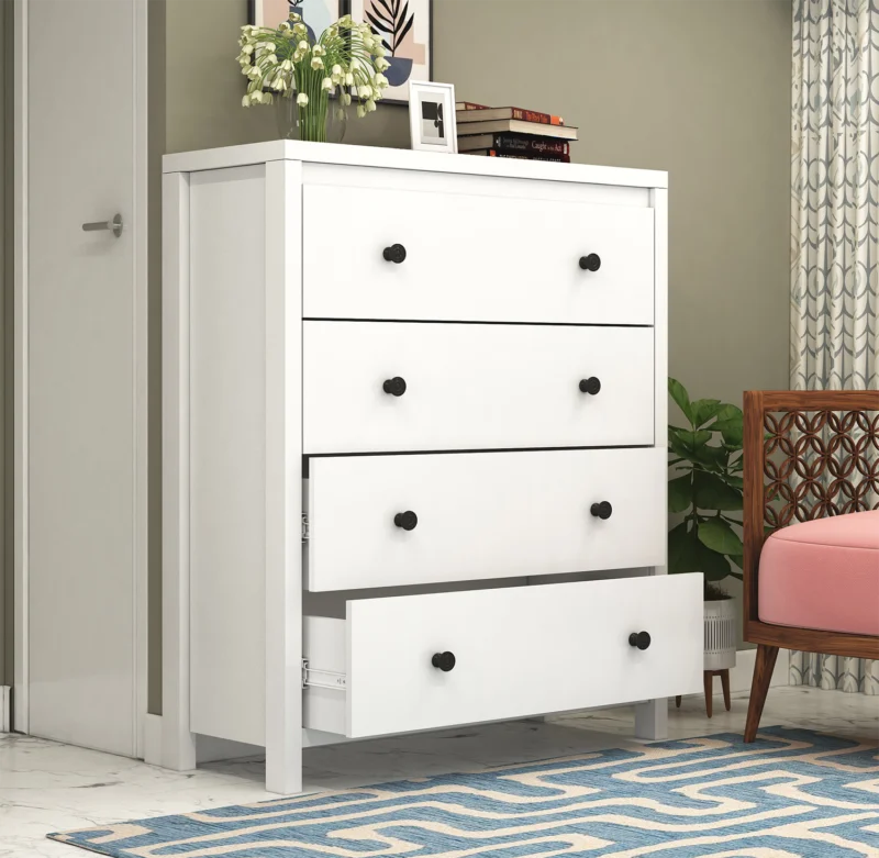 Furniva Iris 4 Drawer Chest - knob detail