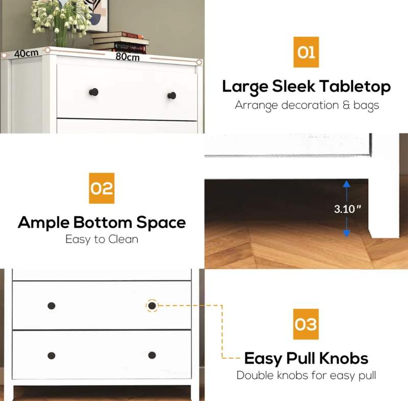 Furniva Iris 4 Drawer Chest - room setting