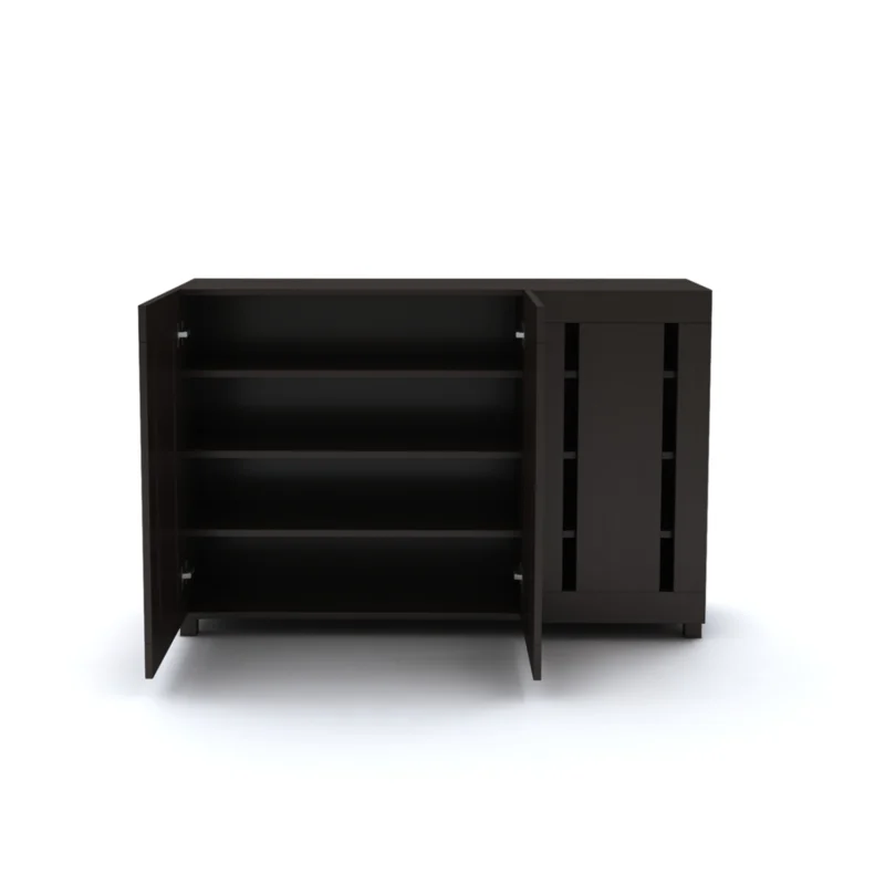 Furniva Minimal Three Door Shoe Rack - room setting
