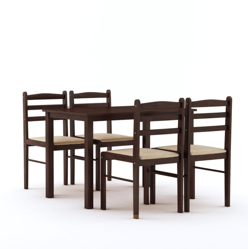 Furniva QuattroDine 4 Seater Dining Table Set - chair detail