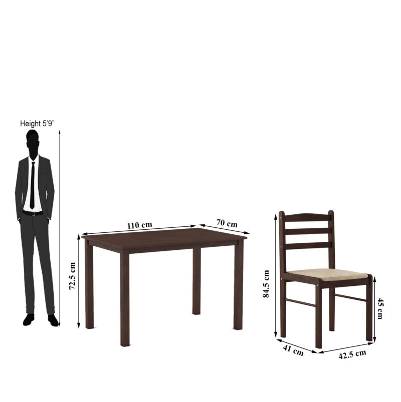 Furniva QuattroDine 4 Seater Dining Table Set - lifestyle shot 3