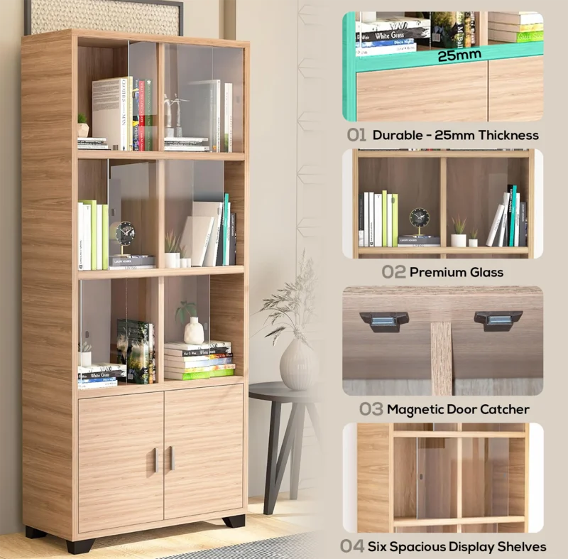 Furniva Shelvo Bookshelf - shelf detail