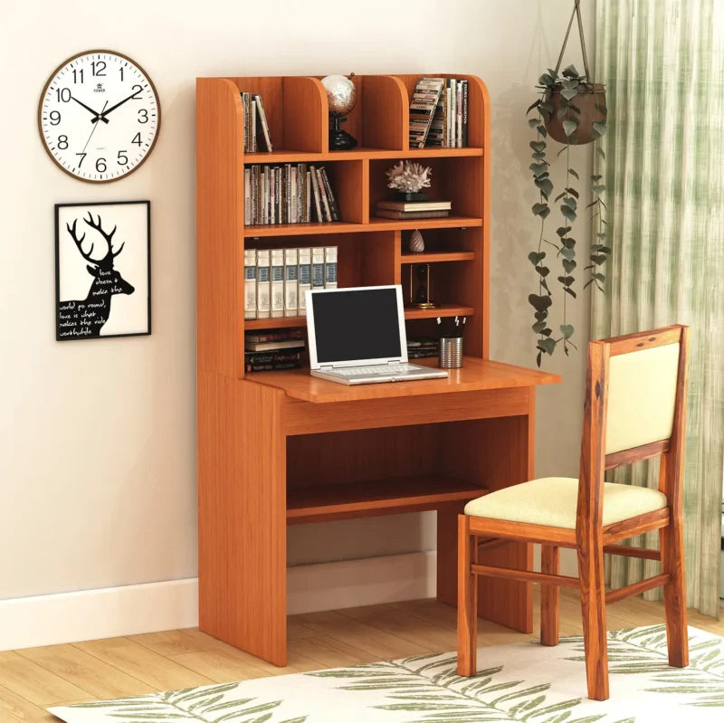 Furniva Dune Study Desk Natural Brown - front view