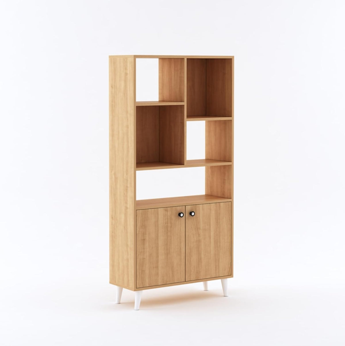 Aura Display Decor Cabinet & Open Bookshelf, view 4
