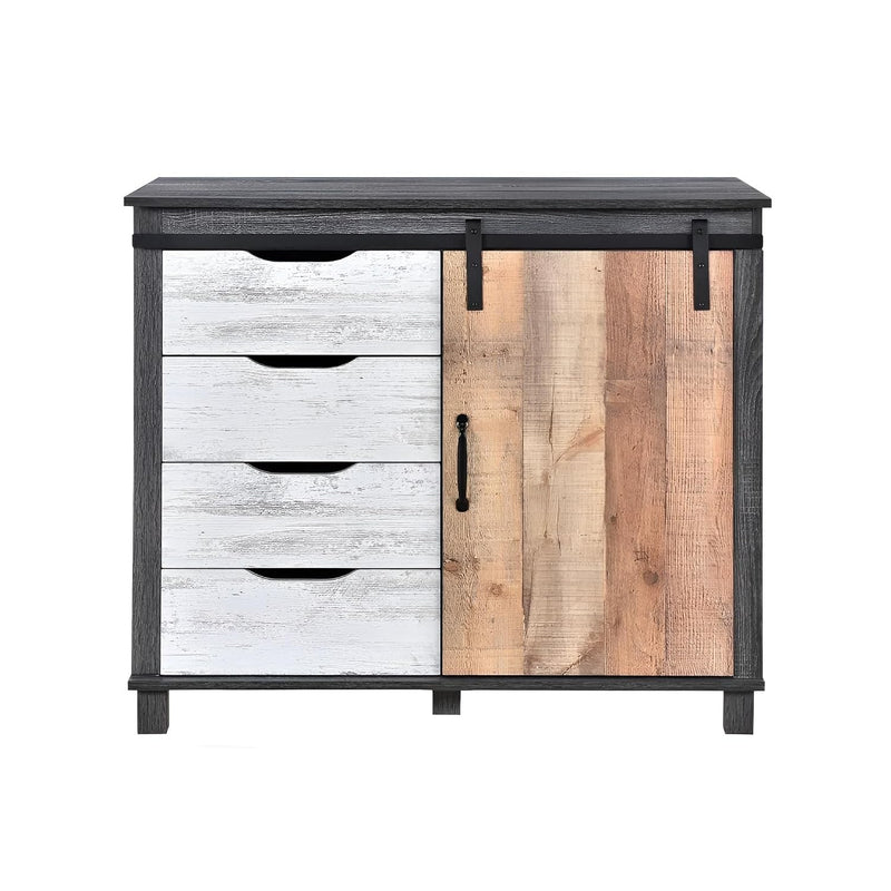 Avenbury 4 Drawer Barn Door Sideboard, view 3