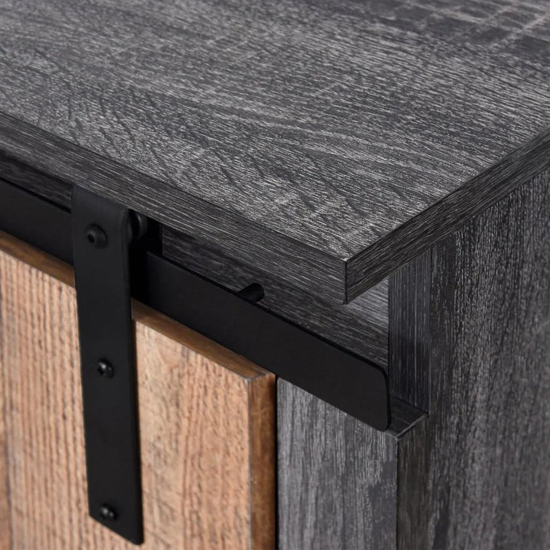 Avenbury 4 Drawer Barn Door Sideboard, view 8