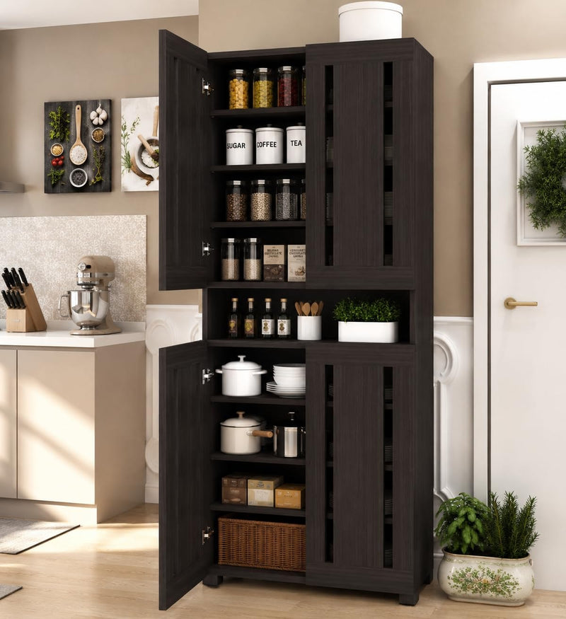Axis Four Door Kitchen Cabinet - Wenge