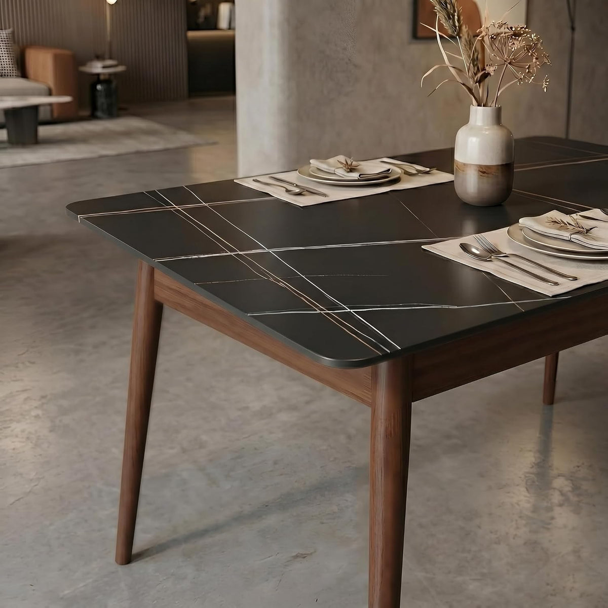 Como 140 cm Sintered Stone Dining Table, view 4