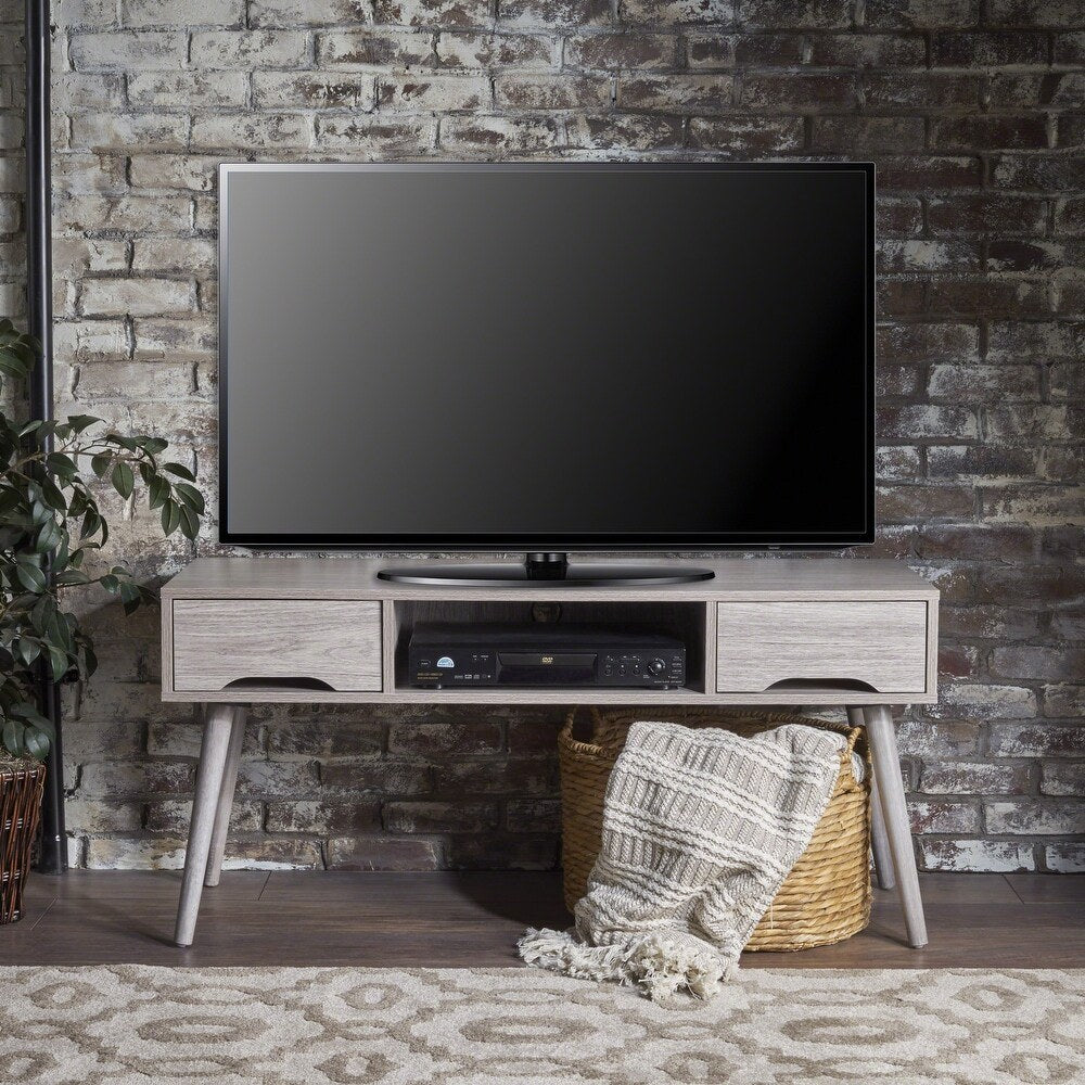 Elara TV Unit with Solid Wood Legs, view 4