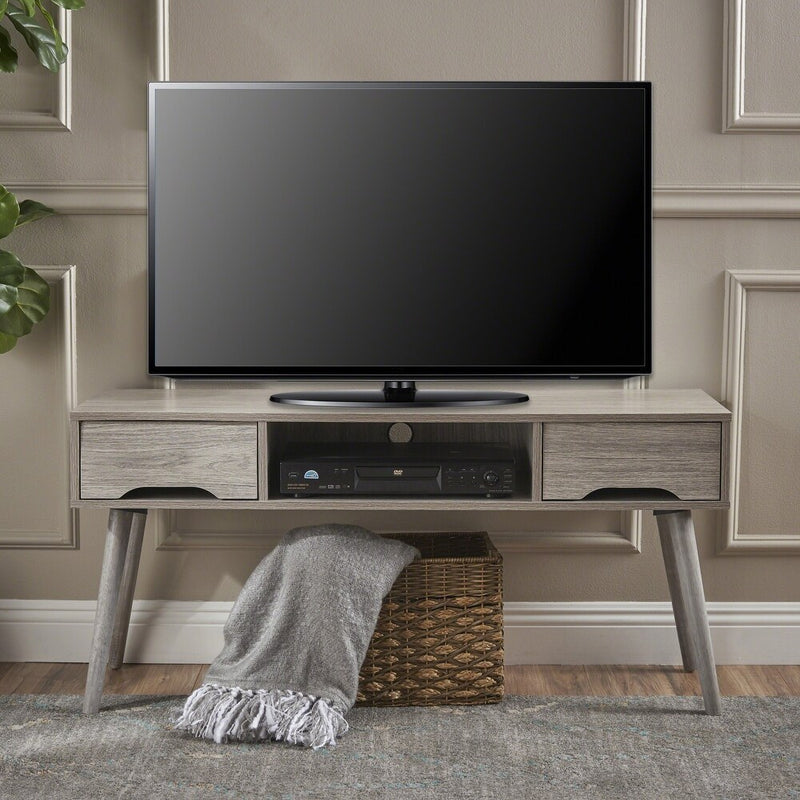 Elara TV Unit with Solid Wood Legs, view 7