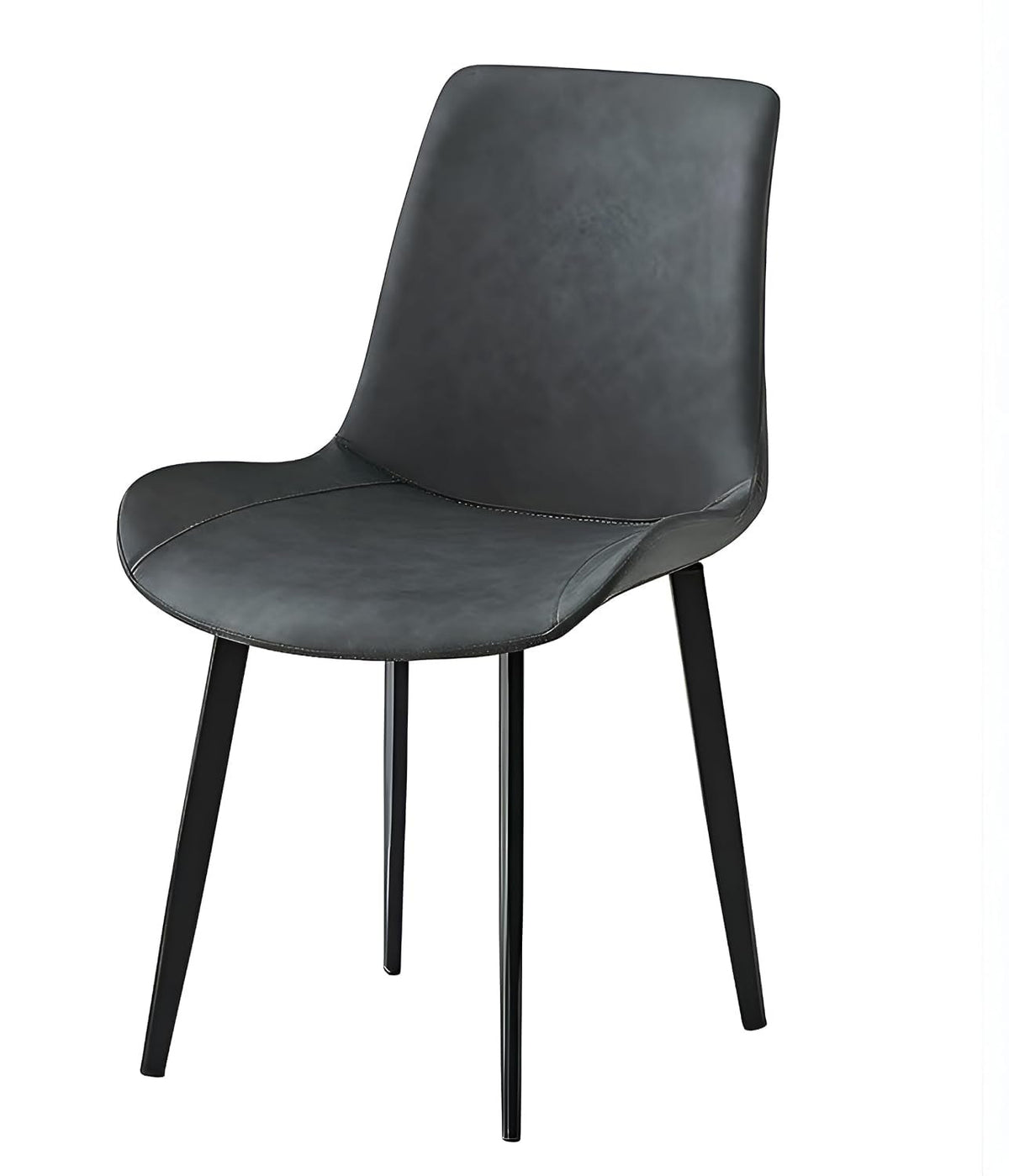 Eclipse 4 Seater Sintered Stone Dining Set (120 x 80 cm) - Galaxy Black, Grey Chairs – photo 7