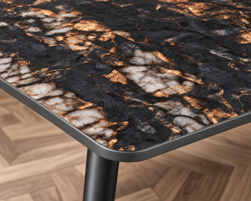 Italiana 120 x 80 cm Sintered Stone Dining Table - Cosmo Black – photo 4