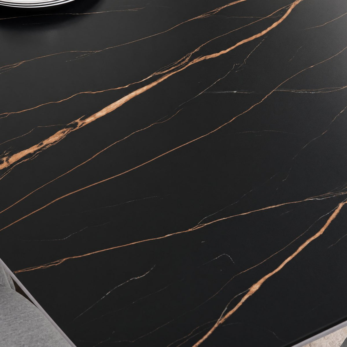 Italiana 140 x 80 cm Sintered Stone Dining Table - Galaxy Black – photo 4