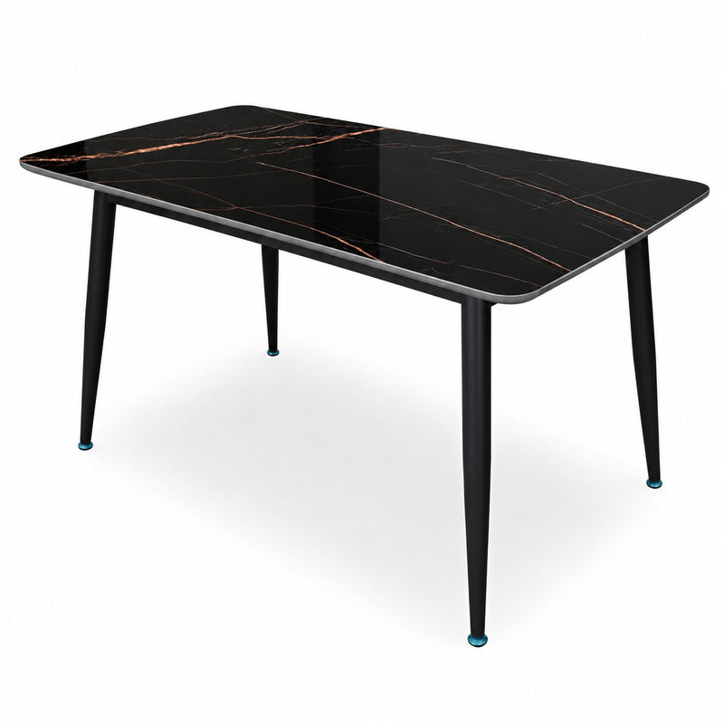 Italiana 140 x 80 cm Sintered Stone Dining Table - Galaxy Black – photo 6
