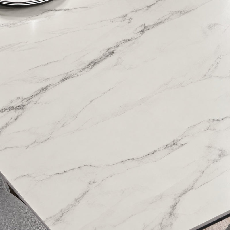 Italiana 120 x 80 cm Sintered Stone Dining Table - Helios White – photo 4