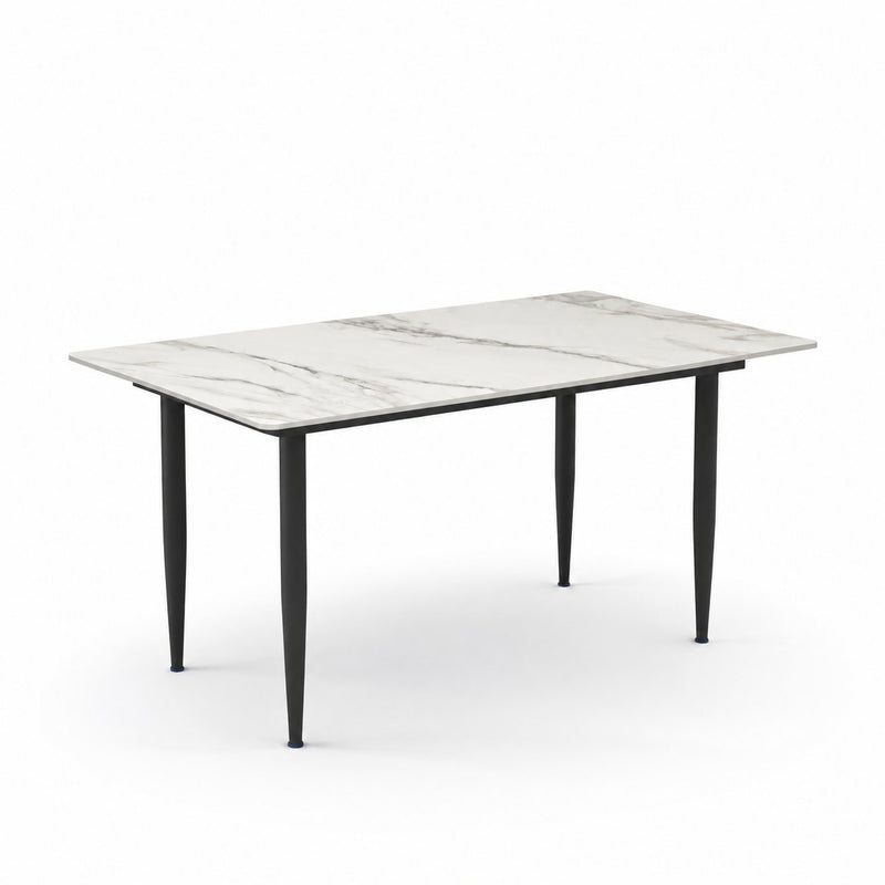 Italiana 120 x 80 cm Sintered Stone Dining Table - Helios White – photo 5