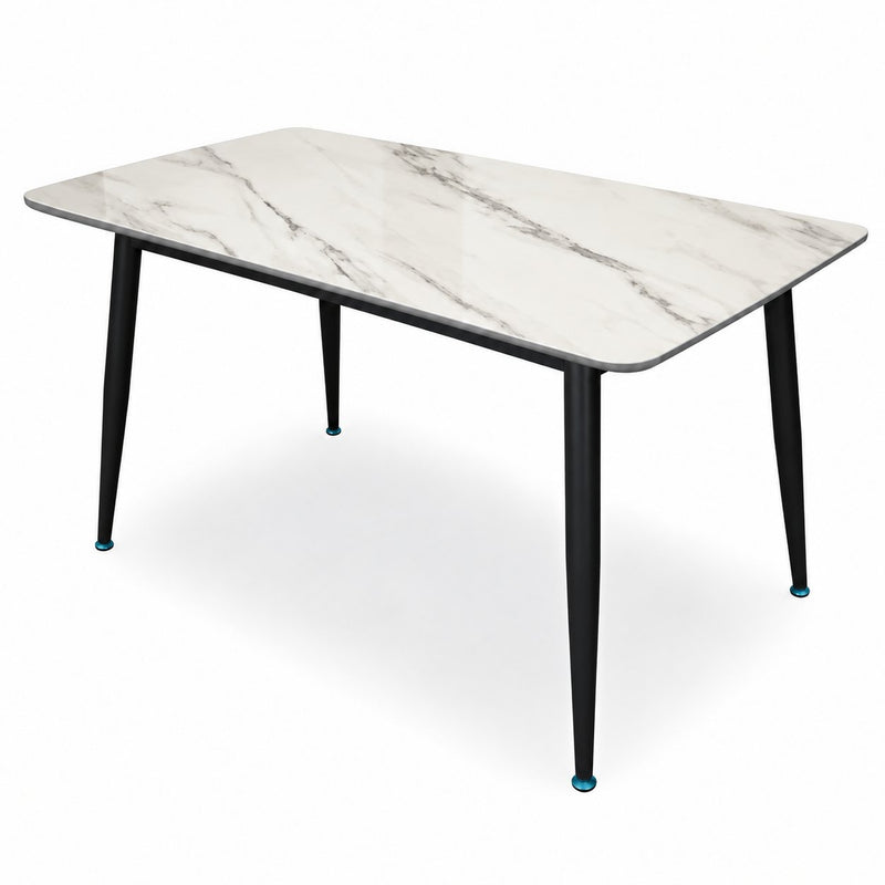 Italiana 120 x 80 cm Sintered Stone Dining Table - Helios White – photo 6