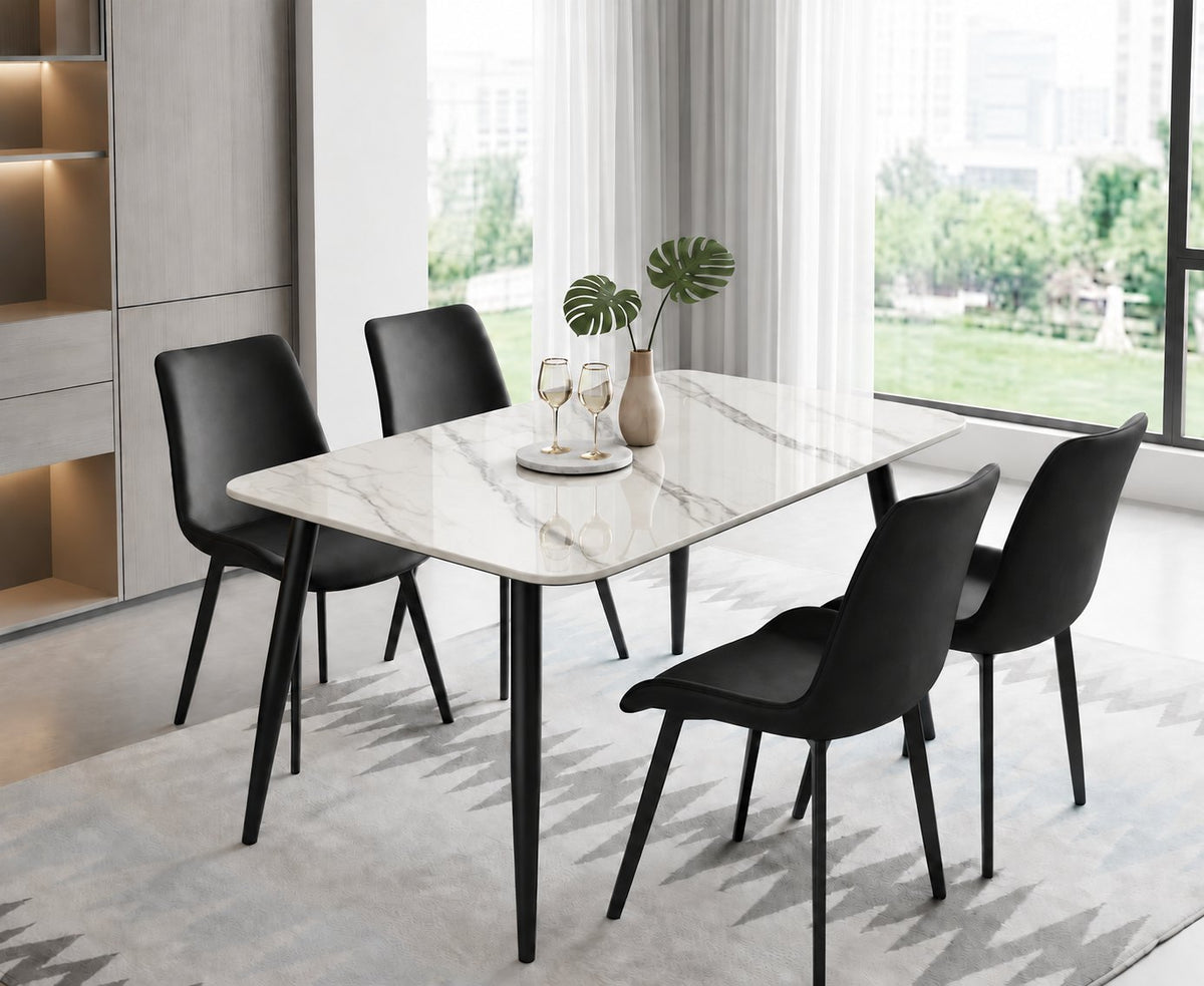 Italiana 120 x 80 cm Sintered Stone Dining Table - Helios White – photo 9
