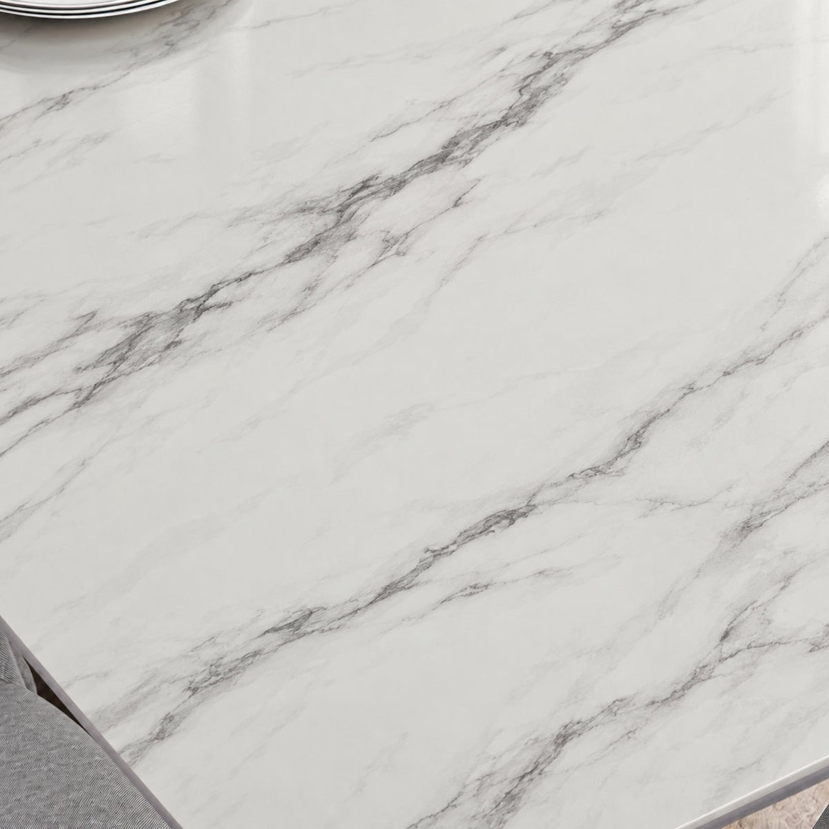 Italiana 140 x 80 cm Sintered Stone Dining Table - Helios White – photo 4