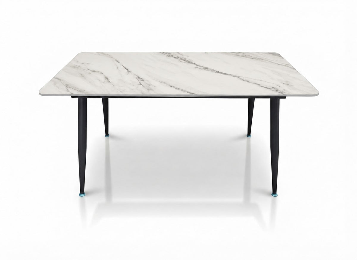 Italiana 140 x 80 cm Sintered Stone Dining Table - Helios White – photo 7