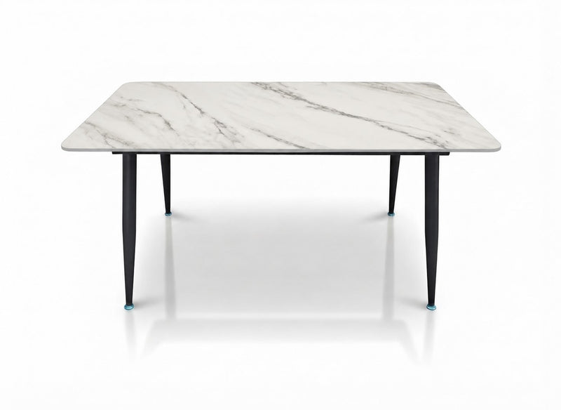 Italiana 140 x 80 cm Sintered Stone Dining Table - Helios White – photo 7