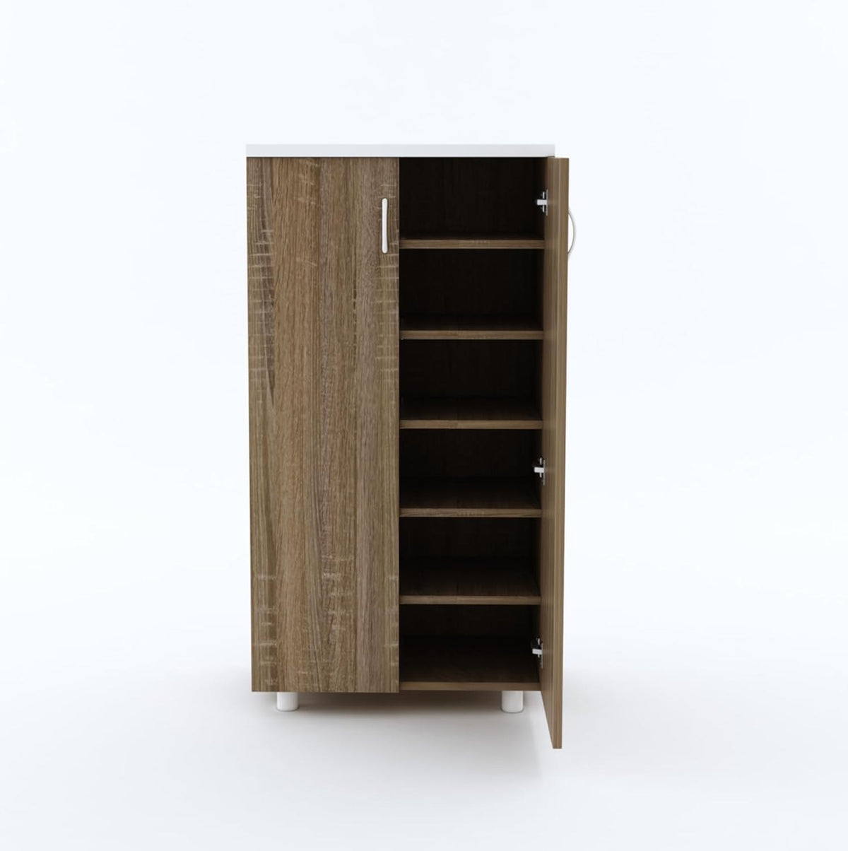 Fusion Tall Wooden Shoe Cabinet, view 4