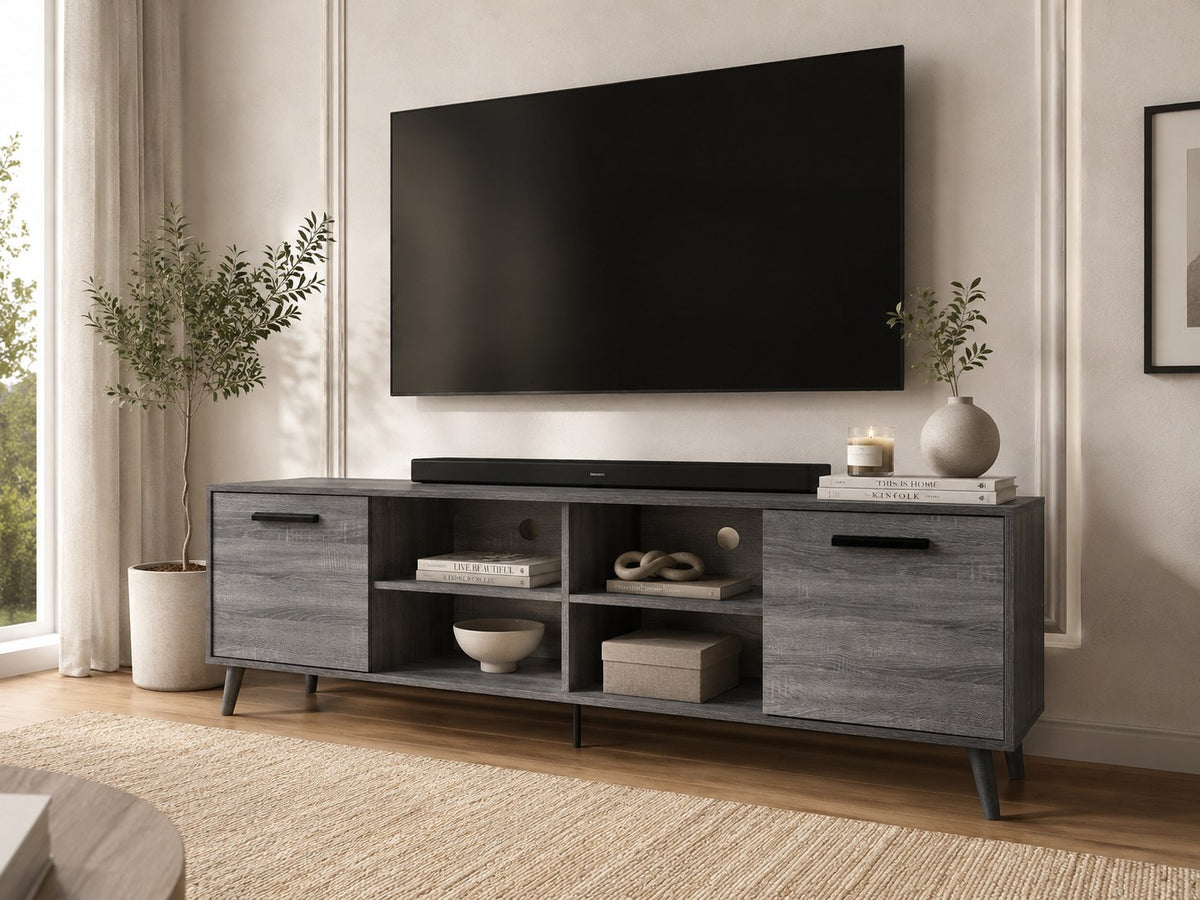 Moku TV Unit for TVs up to 75 Inch - Grey Oak