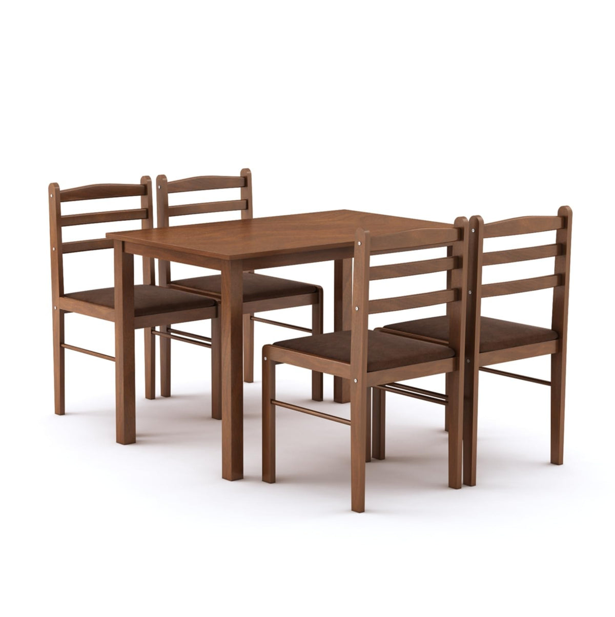 Muar 4 Seater Solid Wood Dining Set, view 4