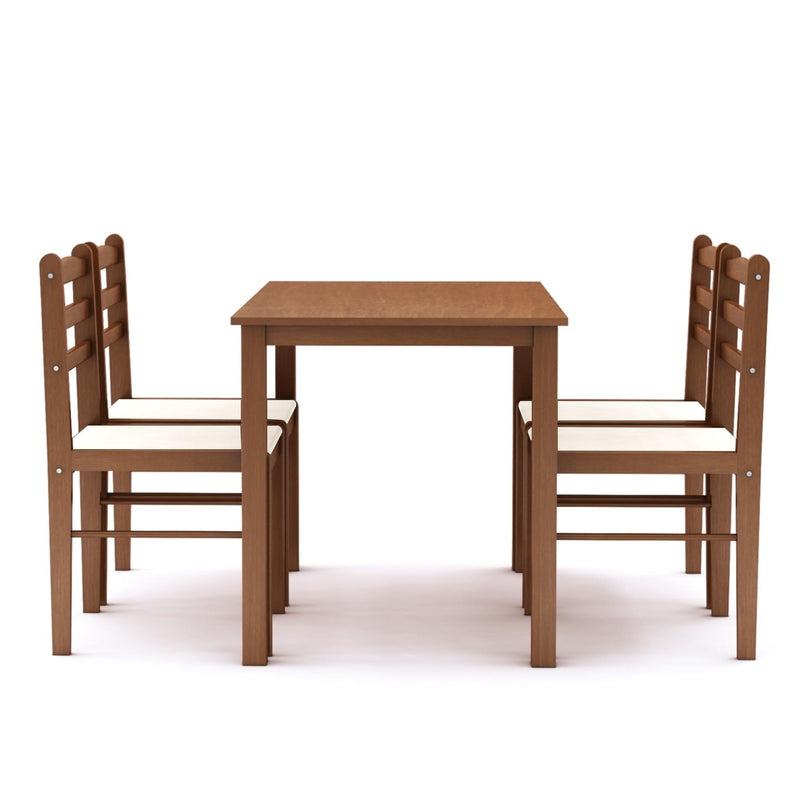 Muar 4 Seater Solid Wood Dining Set, view 5