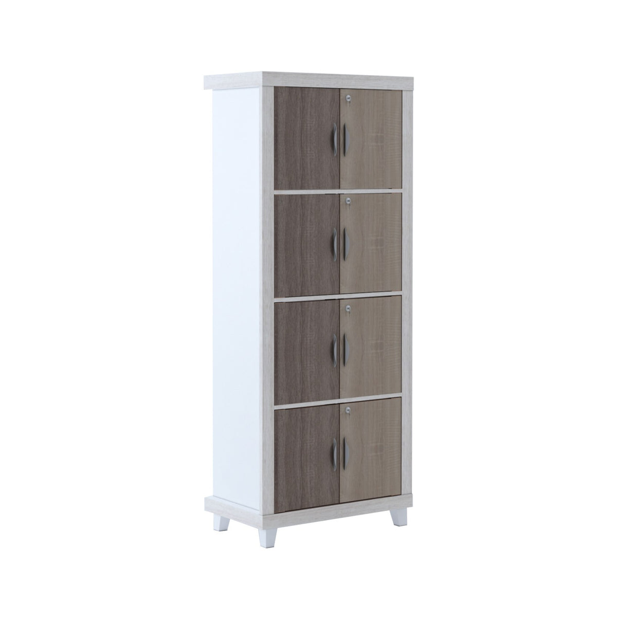 Nova 4 Shelf Bookcase with Shelf Locking System, view 3