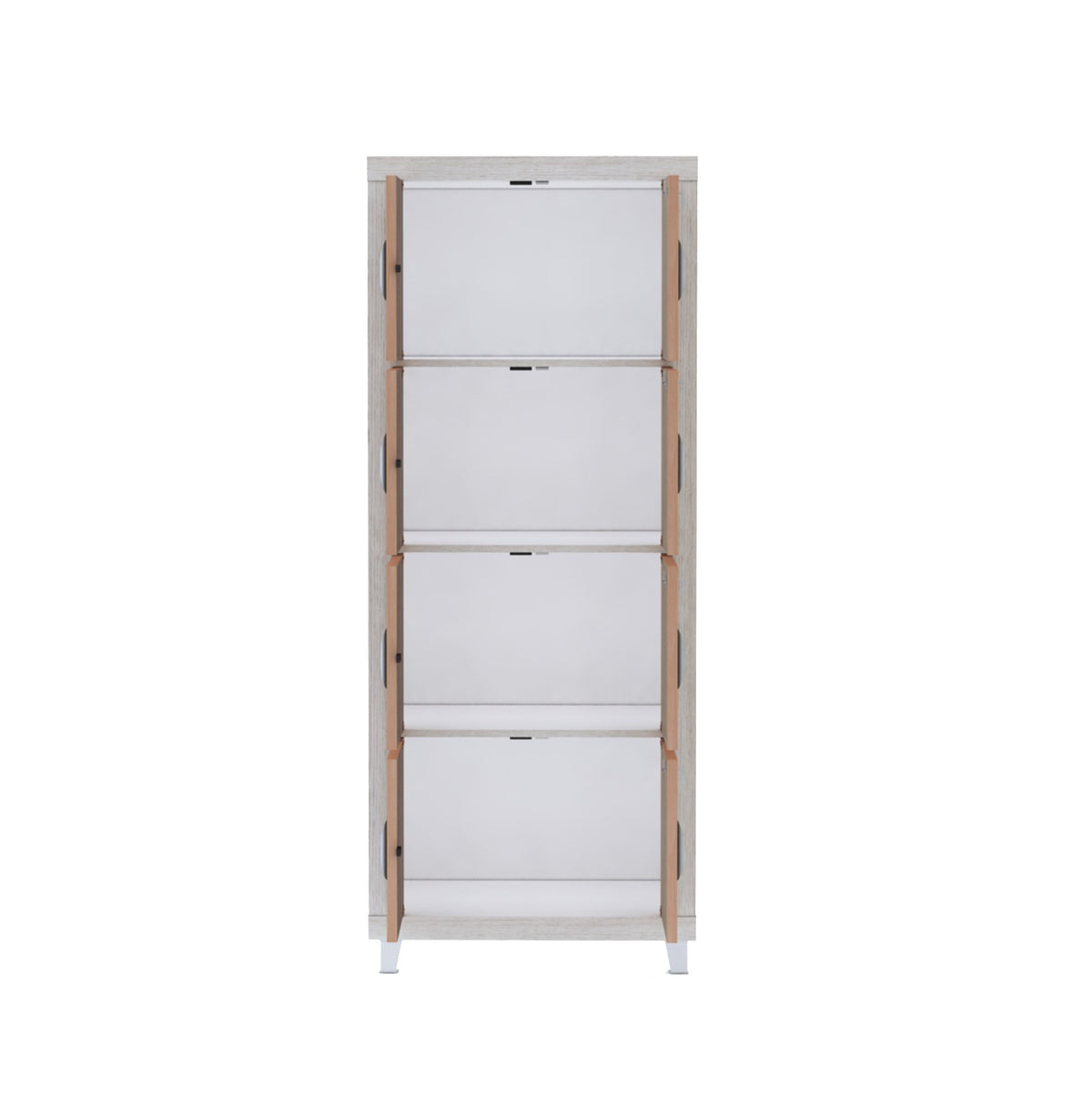 Nova 4 Shelf Bookcase with Shelf Locking System, view 5