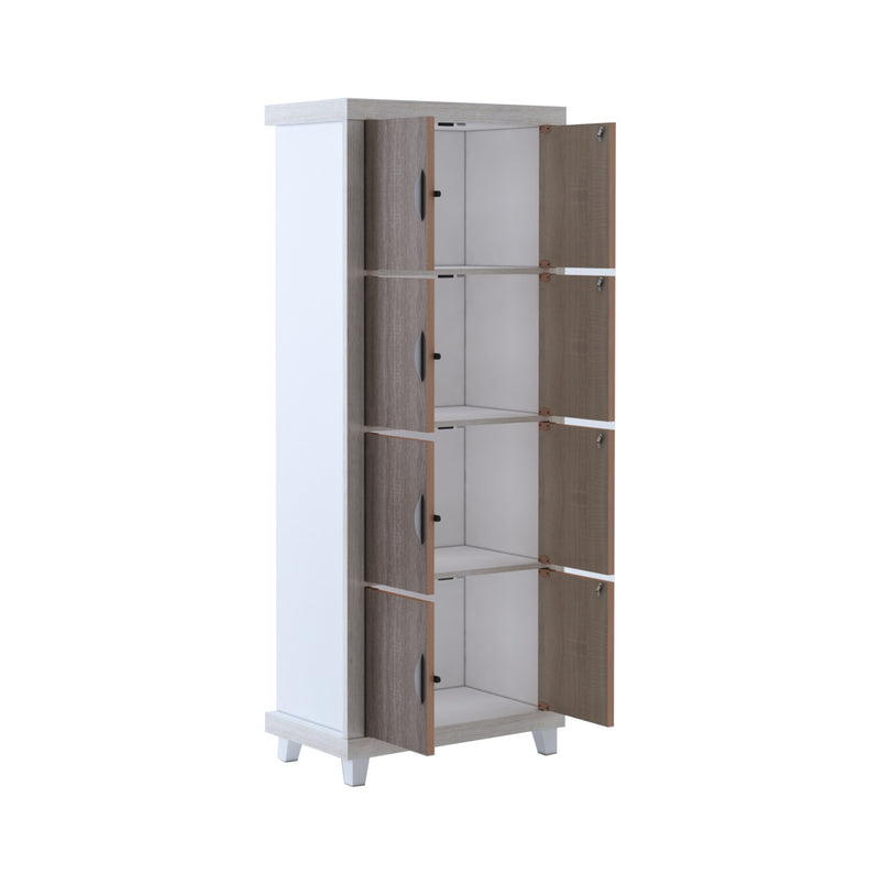 Nova 4 Shelf Bookcase with Shelf Locking System, view 6