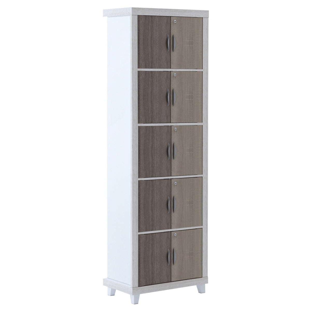 Nova 5 Shelf Bookcase with Shelf Locking System, view 3