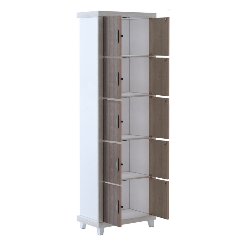 Nova 5 Shelf Bookcase with Shelf Locking System, view 6