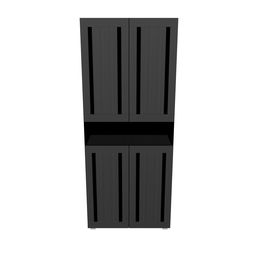 Furniva Skyline 6 Feet Two Door Utility Shoe Rack in Wenge, 3D model