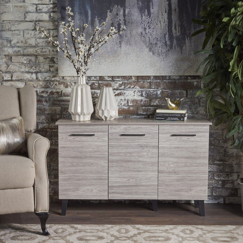 Slate 3 Door Shoe Cabinet, view 5