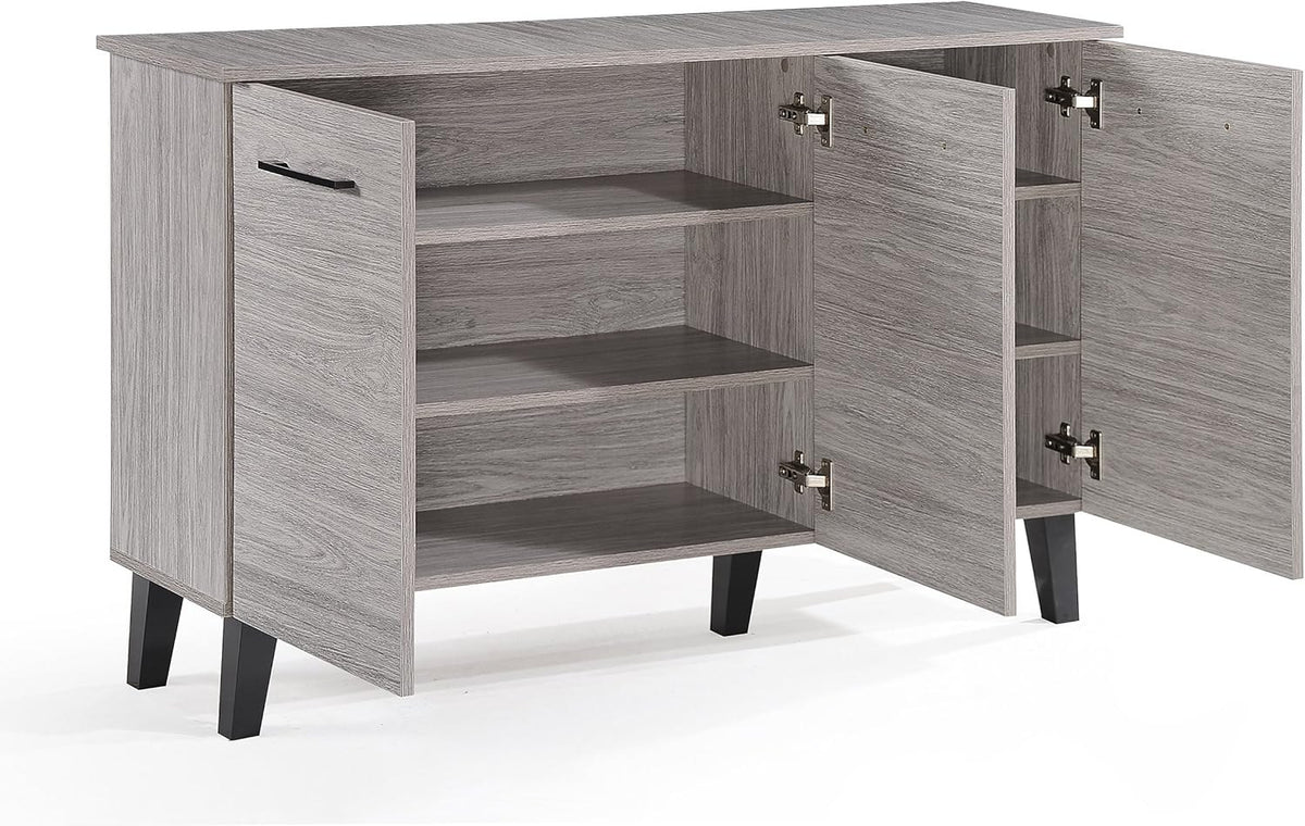 Slate 3 Door Shoe Cabinet, view 9
