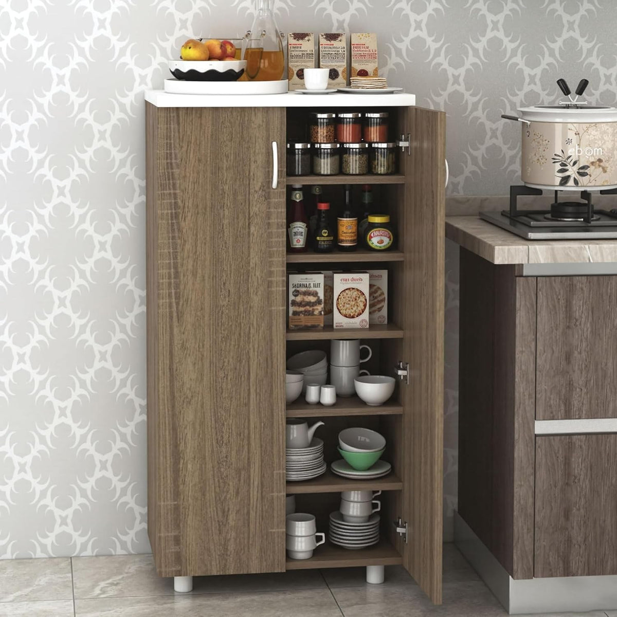 Spice 2 Door Kitchen Cabinet - Sonoma Oak